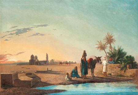 Halte devant le tombeau des califes, Le Caire