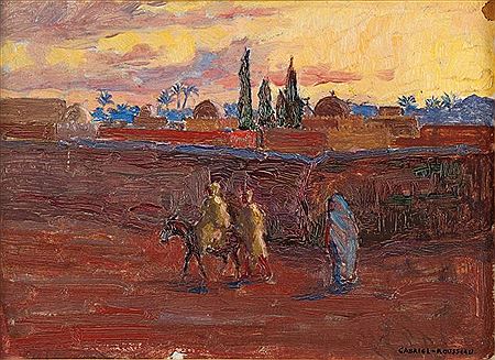 Personnages au crépuscule