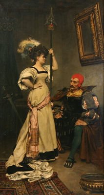 A BREAK DURING THE PERFORMANCE, 1877