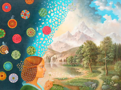 Girl with Dandelion, or Fantasy and Realism, 1987-1997