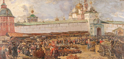 THE MARKET AT ST. SERGIUS MONASTERY