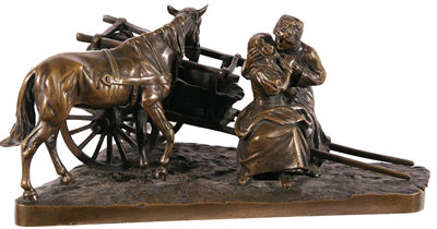 LOVERS BY THE HAYCART