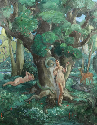 "Eve and the Serpent" by Pavel Semyonovich Naumov - Auction record, sale price, and art valuation. Compare with similar artists and explore comparable artworks.