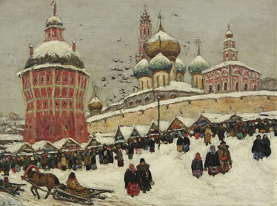 "Market at the Troice-Sergieva Lavra, Sergeyev Posad"