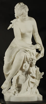 Woman Making a Garland