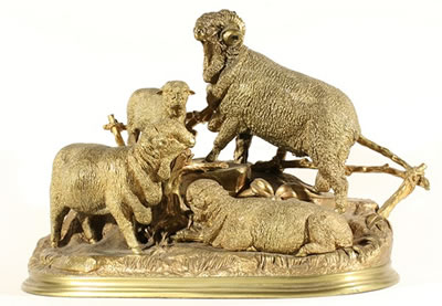Three Sheep and a Ram