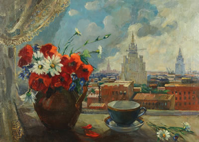"View from Vorobyovy Gory, Moscow"