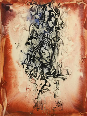 "Red, White, and Blue Abstract"