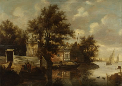 Landscape with Fishermen, c.1649
