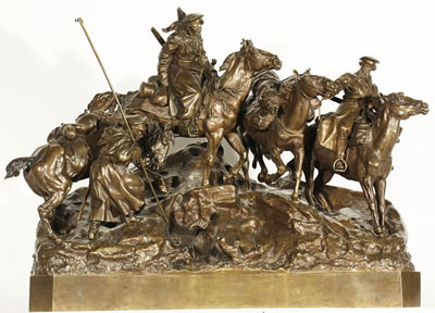 "Don Cossacks Crossing The Balkans"