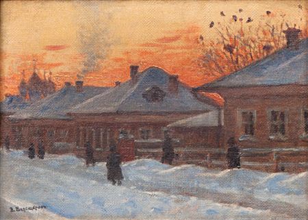"Russian Winter During Twilight"