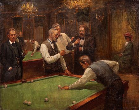 "Billiard Players"