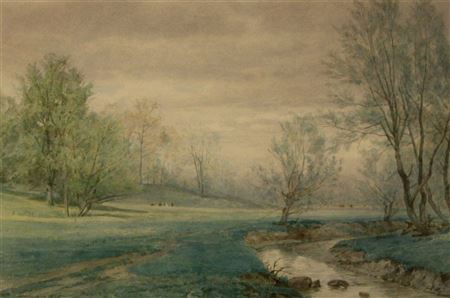 Sprintime in the Park, Germantown, 1875