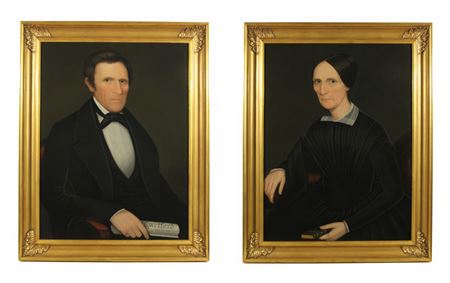 Hon. Sen. John Henry Hubbard and Julia Hubbard of Litchfield County, 1849 (pair)