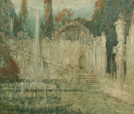 Palace Gardens and Fountain in Caprarola, Italy