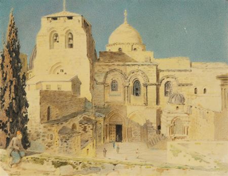 View of the Church of the Holy Sepulchre, Jerusalem