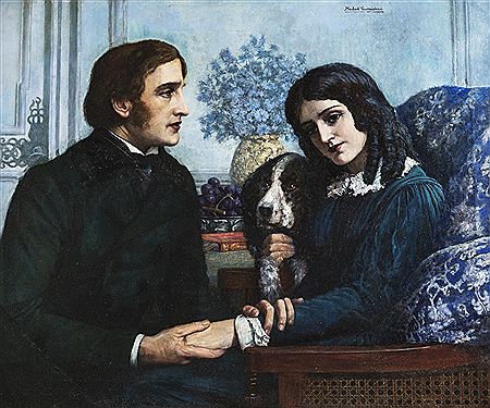 Robert Browning visits Elizabeth Barrett at 50 Wimpole Street