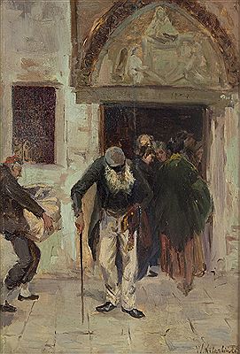 At the Church Door, Venice