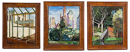 In the Park, Glasshouse, and Cityscape