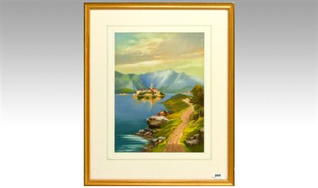`Lake Maggiorre` by Roland Stead - Auction record, sale price, and art valuation. Compare with similar artists and explore comparable artworks.