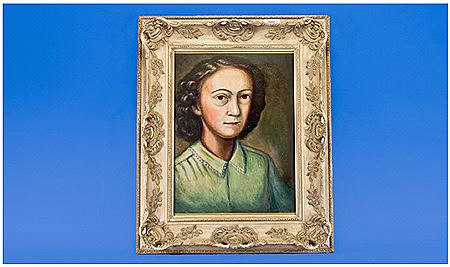 Portrait of Margaret Chapman: Self-portrait