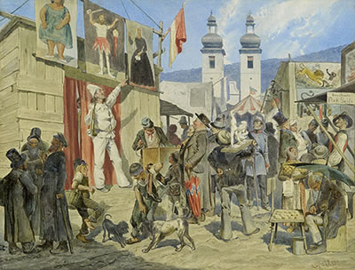Jahrmarkt by Alois Greil - Auction record, sale price, and art valuation. Compare with similar artists and explore comparable artworks.
