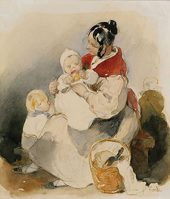 Mutter mit zwei Kindern