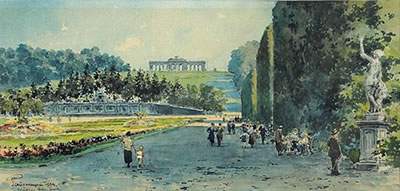 Schönbrunn Blick zur Gloriette by Paul Kaspar - Auction record, sale price, and art valuation. Compare with similar artists and explore comparable artworks.