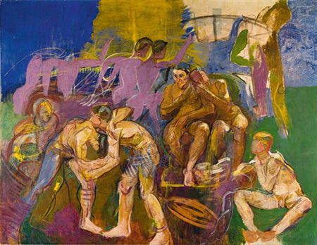 Olympische Spiele Berlin 1933 by Anton Kolig - Auction record, sale price, and art valuation. Compare with similar artists and explore comparable artworks.