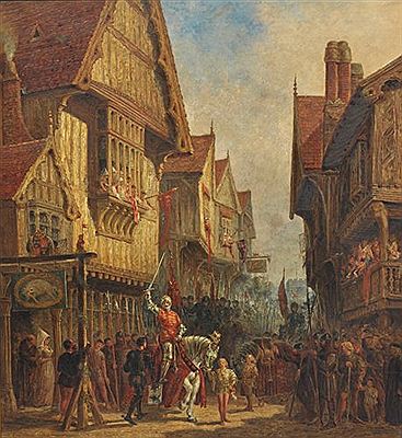 Richard III outside the Old Blue Boar Inn, Leicester