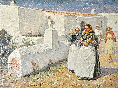 Majorcan village scene