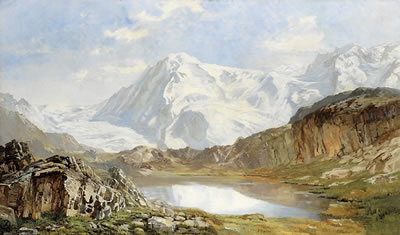 "Le Lyskamm et le lac du Riffel" by Jules Jequier - Auction record, sale price, and art valuation. Compare with similar artists and explore comparable artworks.