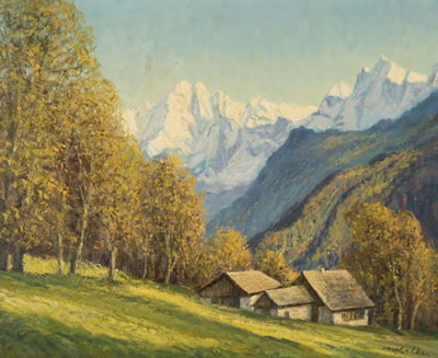 "Ob Soglio - Bergell (Sciora Gruppe)" by Max Keller - Auction record, sale price, and art valuation. Compare with similar artists and explore comparable artworks.