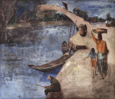 Sample artwork by Walter Krebs (1900 - 1965), known for painting - View similar artists and auction records