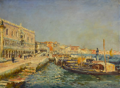 Palais des Doges à Venise by Julian Gustave Gagliardini - Auction record, sale price, and art valuation. Compare with similar artists and explore comparable artworks.