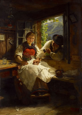 Die Verführung by Konrad Grob - Auction record, sale price, and art valuation. Compare with similar artists and explore comparable artworks.