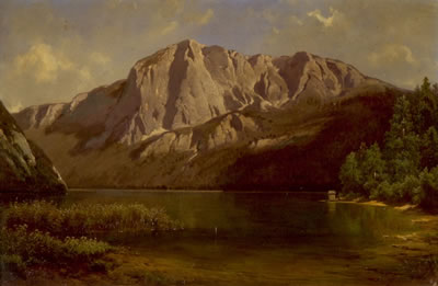 Idyllisches Ufer am Bergsee