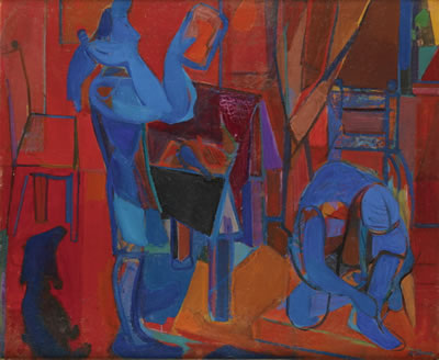 Komposition "Rot-Blau"