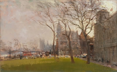 London Victoria Embankment Gardens by Attilio Melo - Auction record, sale price, and art valuation. Compare with similar artists and explore comparable artworks.