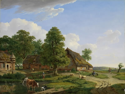 Sample artwork by Jean Baptiste De Jonghe (1785 - 1844), known for landscape painting - View similar artists and auction records