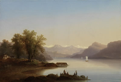 Ansicht des Genfersees mit Figurenstaffage by Nicolas-Louis-Andre Prevost - Auction record, sale price, and art valuation. Compare with similar artists and explore comparable artworks.