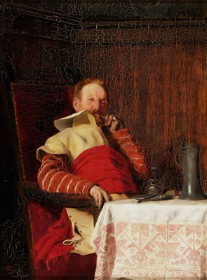 Rauchender Landsknecht by Julius Theuer - Auction record, sale price, and art valuation. Compare with similar artists and explore comparable artworks.
