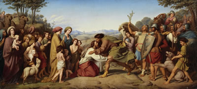 Jacob und Esau Versöhnung