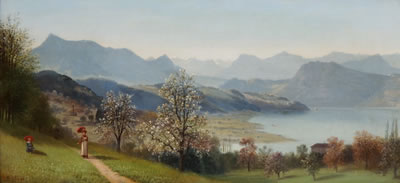 Spaziergang am Vierwaldstättersee by Ernst Hodel - Auction record, sale price, and art valuation. Compare with similar artists and explore comparable artworks.