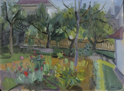 Blühender Frühlingsgarten
