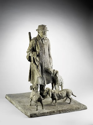 Jäger mit Hunden