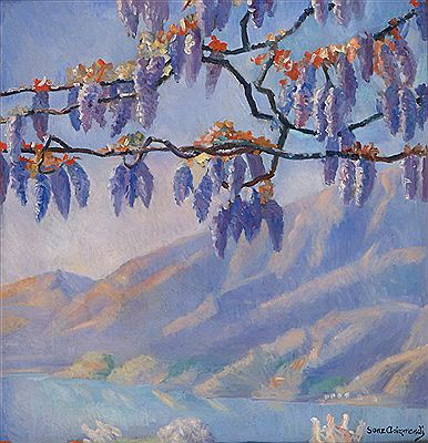 Glyzinien vor Tessiner Seelandschaft by Jose Sanz Y Arizmendi - Auction record, sale price, and art valuation. Compare with similar artists and explore comparable artworks.