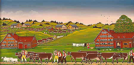 Alpaufzug im Appenzell