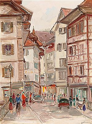 Sample artwork by Georges Alfons Troxler (1901 - 1990), known for painting - View similar artists and auction records