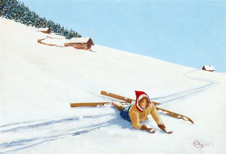 Sturz im Neuschnee